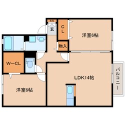 志都美駅 徒歩20分 2階の物件間取画像